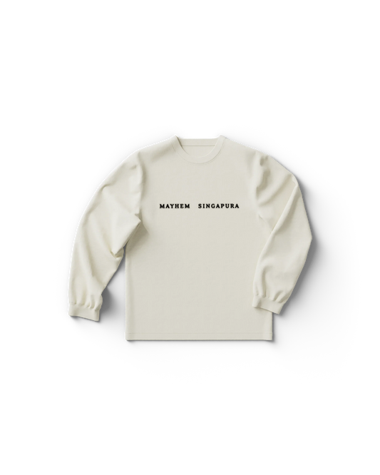 White Singapore Longsleeve T-Shirt